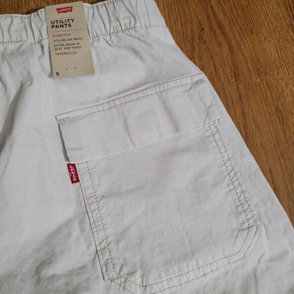 Levi's Premium Stretch Utility Pants Skateboarding Trousers Size Small S Tan New - Picture 7 of 16